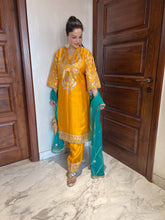 Yellow Embroidered Suit